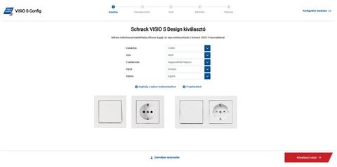 VISIO S Konfigurátor alapbeállítások