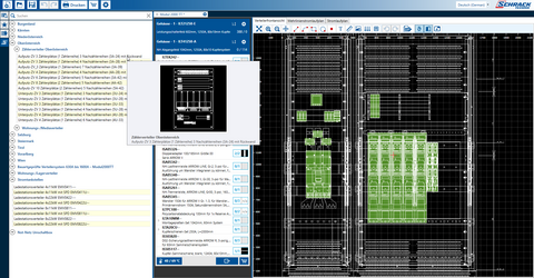 Screenshot Verteilervorlagen Schrack Design