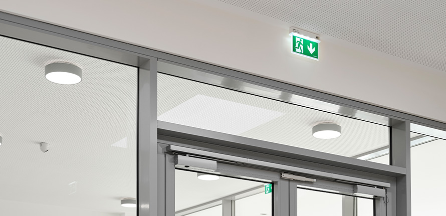 Emergency routes & safety lighting from Schrack Technik